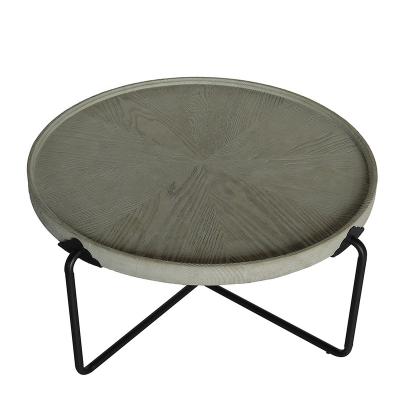 China Contemporary Modern Simple Marble Glass Top Bell Round GRC Tea Center Tea Center Coffee Table Simple Modern for sale