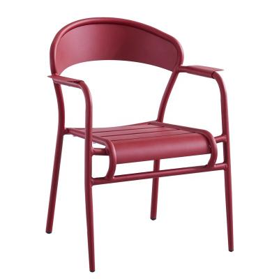 China Modern Stacking Aluminum Metal Hotel Restaurant Dining Wedding Event Chair for sale