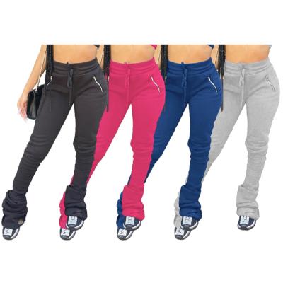 China RBX 2022 Breathable Women Waist Casual Sweatpants High Top Sports Running Jogger Pants Stacked Pants for sale