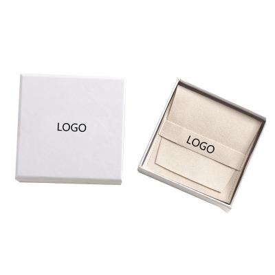 China Reused Engagement Materials Caja De Carton Blanca Moda Custom Jewelery Wedding Earrings Packaging Ring Boxes for sale