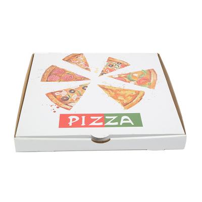 China Inch Recyclable White Alimentos Caja De Papel Logo Delivery Customized Takeout Box Corrugated Custom Cheap Pizza Wrapping Paper 12 Pizza Boxes for sale