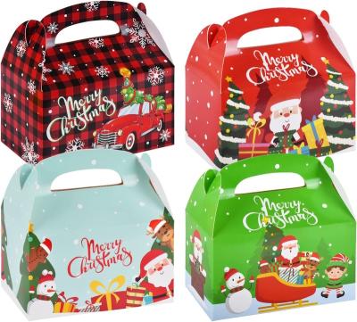 China Navidad Handmade Wholesale Custom Cupcakes Caja Christmas Printed Paper Packaging Boxes Candy Gift Box for sale