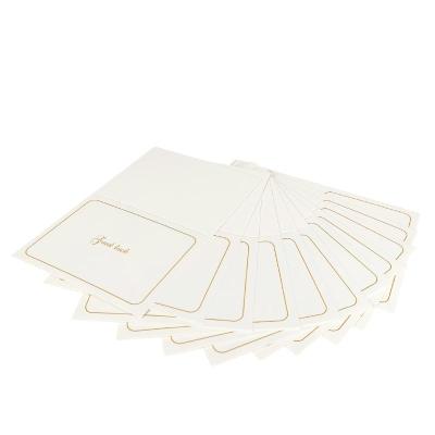 China Exquisite Recycled Materials Hot Selling White Greeting Cards Mass Production Celebration Cards for sale