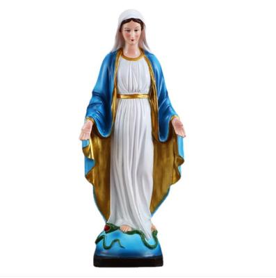 China Europe Resin Jesus Sacred Heart Crucifixion Cross Resin Open Virgin Mary Religious Figure Ornament Decoration Statue for sale