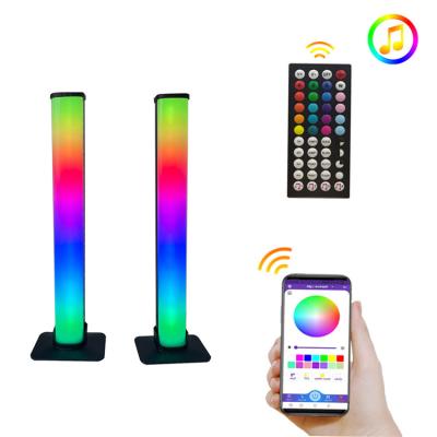 China Music Control APP Gaming Table Lamp RGB Spectrum Bar Pickup Atmosphere Rhythm Music Light Remote Smart Colorful Audio Noise Led Night Light for sale