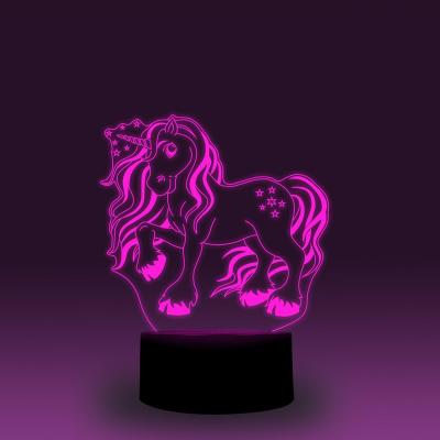 China Wholesale Led Night Light Kids Factory 3D Night Lamp Music Sync Desk Lamp Led Night Light Christmas Gifts For Girl for sale