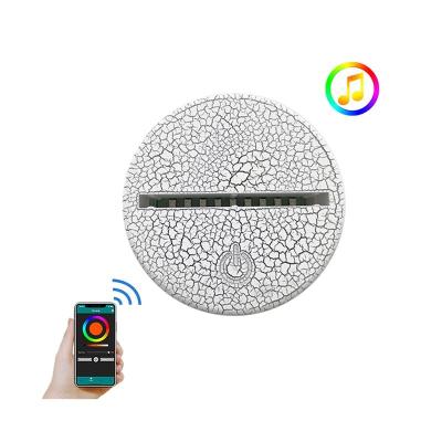 China Change Colors RGB Led Lamp Base For 3D Led Night Light ABS Acrylic 3D Slot Led Lamp Night Light Touch Base for sale