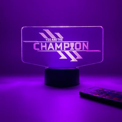 China Change Light Acrylic 3D Remote Control ABS Led Lamp Base 16 Colorsled Night Light Base With Good Service for sale