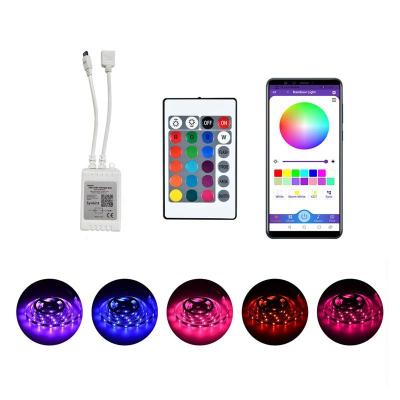 China Easy Installation Smart Controller For Rgb Led Strip Light With Dimming Remote Control Led Strip Lights for sale