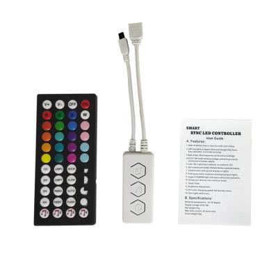 China RGB Led Strip Light Controller RGB Color Changing Remote Control Cheap Wireless Led Strip Dimmer for sale