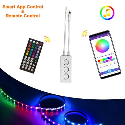 China Easy Installation 12V Smart Led Controller For Dream Color Led Strip Light With Remote Control With Cheapest Price for sale