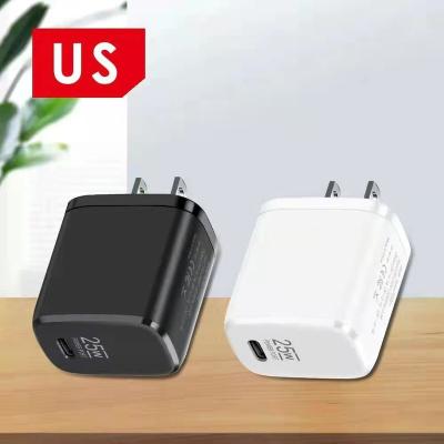 China Portable Design Factory Customize PD 25w Quick QC3.0 Wall Chargers For iPhone 14 13 25W Charger For iPhone 14 USB-C 25W Power Adapter QC3.0 for sale