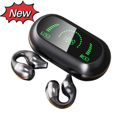 China New Launch S03 Viable Ear Clip Wireless In-Ear Earphone and Earphone Non Bone Connection Led Display Earphone In-ear Sport Hi-Fi Headset for sale