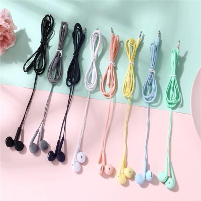 China Free Sample U19 U38 Macaron 3.5MM In-Ear Earphone Microphone Wire Control Music Call Stereo High Fidelity Earphone for sale