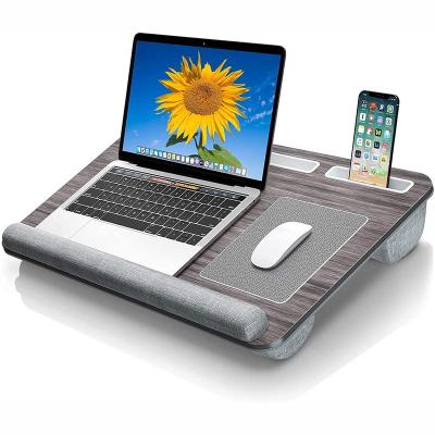 China Home Office Adjustable Lap Desk (Full Size) with Device Ledge Mouse Pad and Phone Holder Fits Laptops up to 15.6 inch for sale