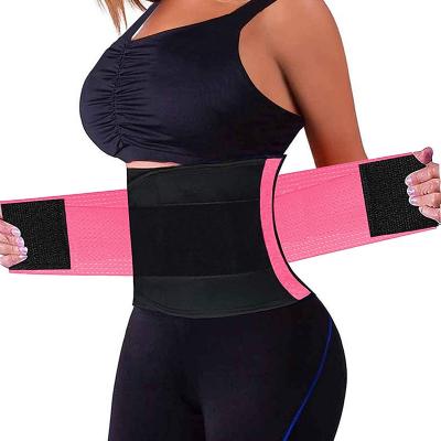 China Postpartum Body Shaper Recovery Sweat Wrap Belt Waist Trainer Back Brace Latex Waist Trainer Support for sale