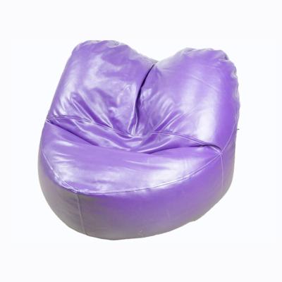 China Customized Convertible Heart Shape Bean Bag Chairs Indoor Sitting Waterproof Leather Bean Bag Lazy Sofa Chair for sale