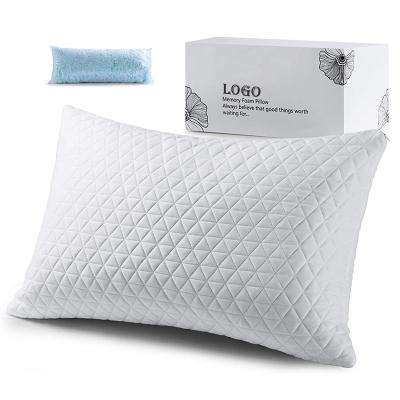 China Beckham Hotel Collection Anti-Static Customizable Bed Pillows For Sleep Shredded Memory Foam Bed Cooling Hypoallergenic Adjustable Loft for sale