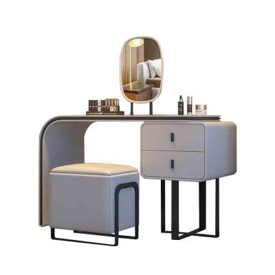 China Other Lightweight Luxury Bedroom Furniture Nordic Modern Mirrored Dresser MDF Dresser Sets for sale