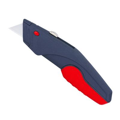 China Non-slip Quick Change Blade Handle Utility Knife With Aluminum Alloy Handle SK5 Blade for sale