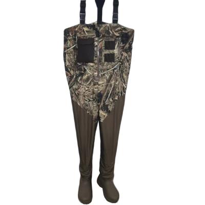 China Factory Price Fashionable Custom Camouflage Fishing Waders Waterproof Fishing Chest Rubber Wader for sale