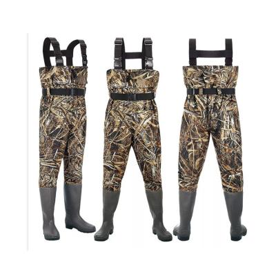 China Fashionable reliable quality mid waist waders fly fishing fishing waders with boots for sale