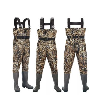 China New Design Fashionable Good Quality Multi Layer Size Fly Fishing Waders High Waist Waders for sale