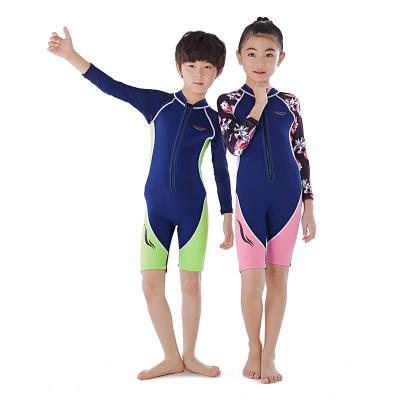 China Factory Small Children Wetsuits 3/5MM Neoprene 3MM Kids One Piece Professional Anti-UV Wetsuit for sale