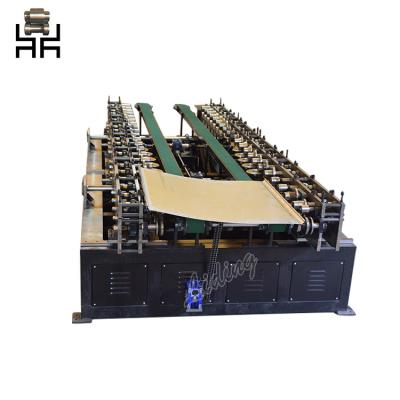 China Rectangular Building Material Shops HVAC Duct Making Machinery GDF Binding Machine Double Pipeline Making Machine for sale