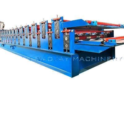 China Building Material Shops High Speed ​​Metal Roof Panel Tile Profile Corrugated Roofing Sheet Making Roll Forming Machine for sale