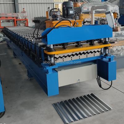 China Building Material Shops South Africa Bamboo Glazed Tile Panel IBR Sheet Trapezoidal Sheet Corrugated Iron South Africa Making Roll Forming Machine for sale