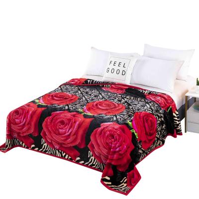 China PORTABLE 2020 New Hot Selling Flannel Listing Printing Blanket With Piping for sale