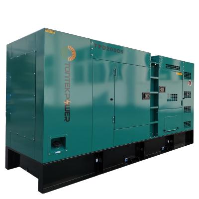 China TPD225C6 180kw 225kva water cooled super silent type diesel generator by CNMC Te koop