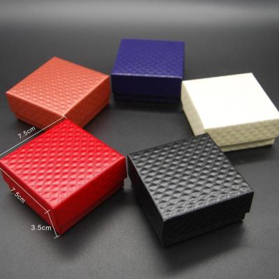 China Small Unique Art Modern Luxury Custom Rigid Cardboard Jewelry Box Ring Hard Paper Box Necklace Earring Gift Packaging Box for sale