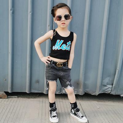 China new Anti-wrinkle fashion baby clothes custom design kids denim shorts baby toddler girl ripped jeans for girls for sale