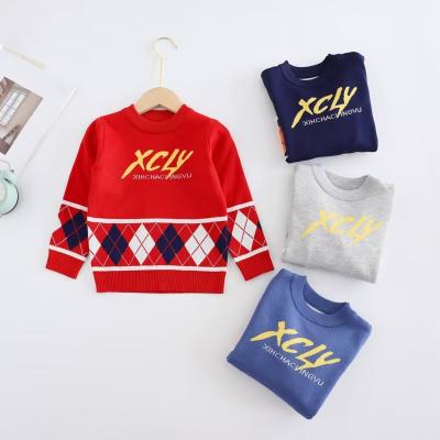 China 2021 Fall Anti-shrink Wholesale Girl Knit Pullover Sweater For Boys And Girls Custom Knitted Sweater for sale