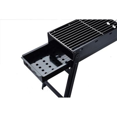 China Easily Assembled Compact Grill Stove BBQ Charcoal Stove Stainless Steel Foldable Barbecue Pit for sale