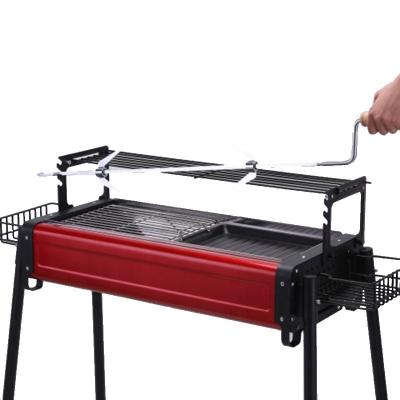 China Easily Assembled Portable Vertical Grill Charcoal Barbecue Machine Kabab Stainless Outdoor Table for sale