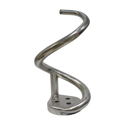 China Durable 50 Kg 201 Stainless Steel Spiral Hook And Hook For Spiral Mixer (B Style) for sale