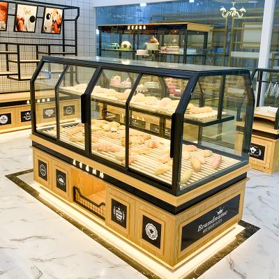 China Bakery / Supermarket / Mall Yoslon RTS Island Bakery Display Counter , Vertical Refrigerator Showcase Display for sale