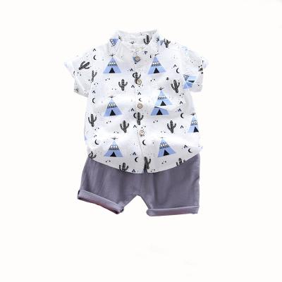 China Best Kind Casual Baby Clothes Summer Boys Clothing Sets Kids Shirt With Pants Set for sale