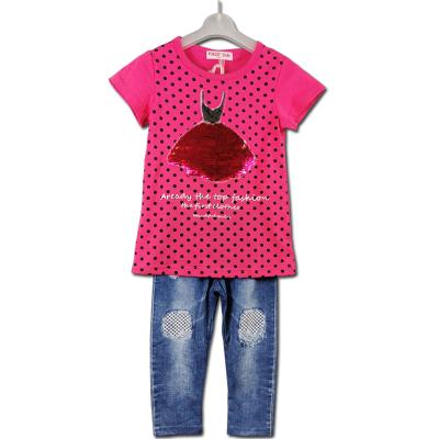 China The style is novel and the workmanship is excellent new hot products in cheap kids casual clothing clothing set for sale