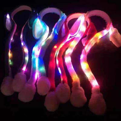 China Bunny Ears Headband Cute Festival Fashion K34 LED Headbands Luminous Moving Hair Easter Bunny Party Headband for sale