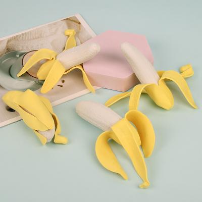 China Stress Reliever Toy DD312 New Banana Knead Stress Reliever Squishy Toys Artifact Banana Duct Fruit Quick Toy for sale