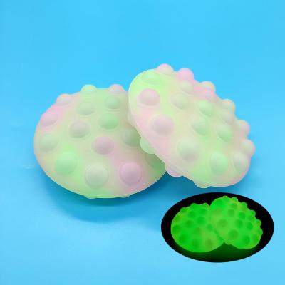 China W054 3D Silicone Relief Bubble Ball Worry Strain Eco-friendly Material Toys Abreaction Free Toy Silicone Squishy Fidget Ball for sale