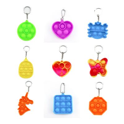 China Figure A3668 20 Styles Bubble Chain Push Pendant Toy Finger Stress Relief Toys Mini Cute Fidget Key for sale