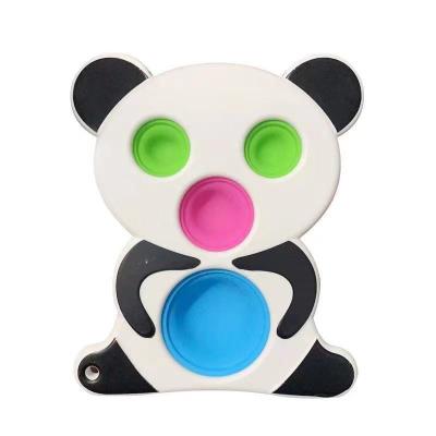 China Relieve Stress Reliever Cute Animal Bubble Fidget Toys Kids Stress Reliever Fidget Sensory Autism Panda Shaped Toy A3658 for sale