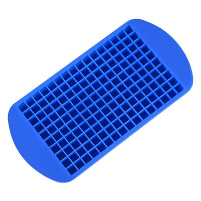 China Sustainable Z497 Silicone Ice Cube Mold 160 Grid Ice Tray Kitchen Bar Tools Ice Mold for sale