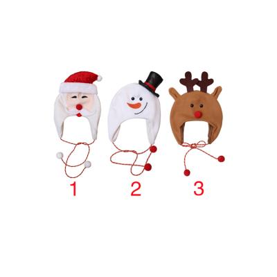 China New Christmas Plush LJJZH246 2020 Lovely Children Christmas Hat Christmas Snowman Hat Party Hat Plush for sale