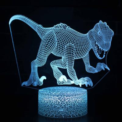 China LJJZH333 Laser Christmas Lights Remote Control Deer Horn Lighting Led Table Lamp Christmas Gift 3d Dinosaur Lamp for sale